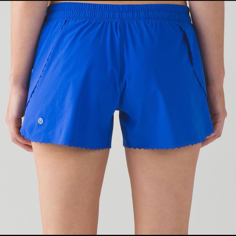 Royal blue luluelmon shorts!! Amazing condition!!